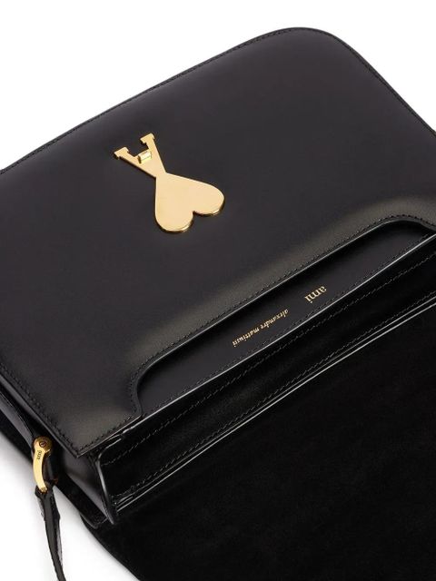 AMI Paris two-tone shoulder bag - Black - zdjęcie produktu nr 2