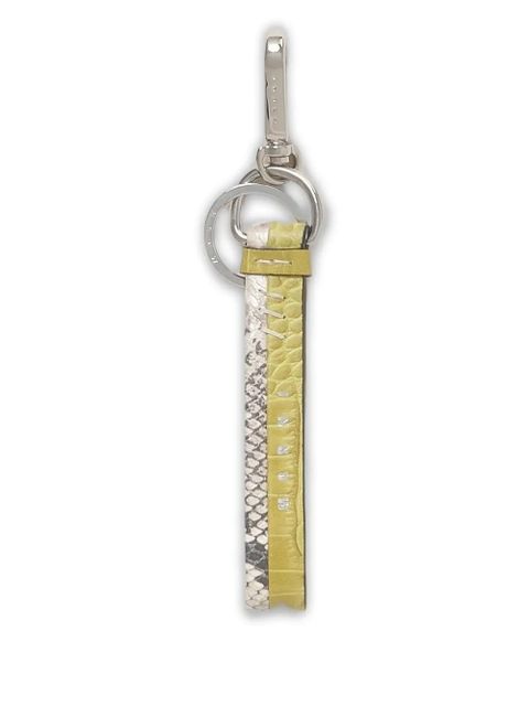 Marni crocodile-effect print leather keyring - Green - zdjęcie produktu nr 1