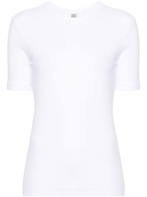 TOTEME ribbed cotton T-shirt - White - zdjęcie produktu nr 1