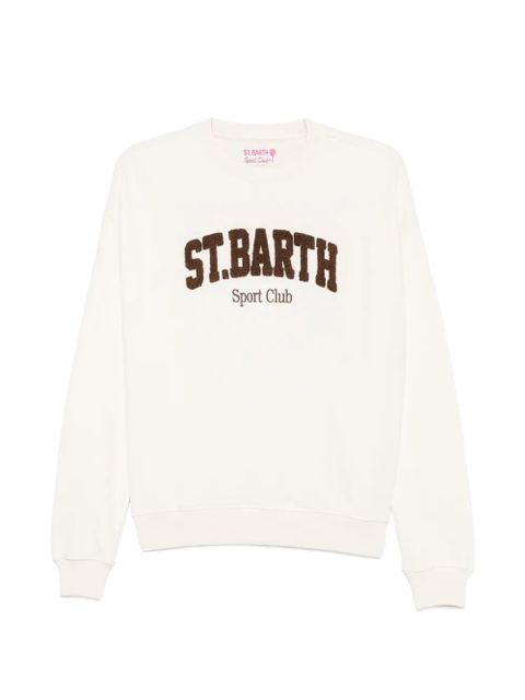 MC2 Saint Barth Stardust bouclé-logo sweatshirt - Neutrals - zdjęcie produktu nr 1
