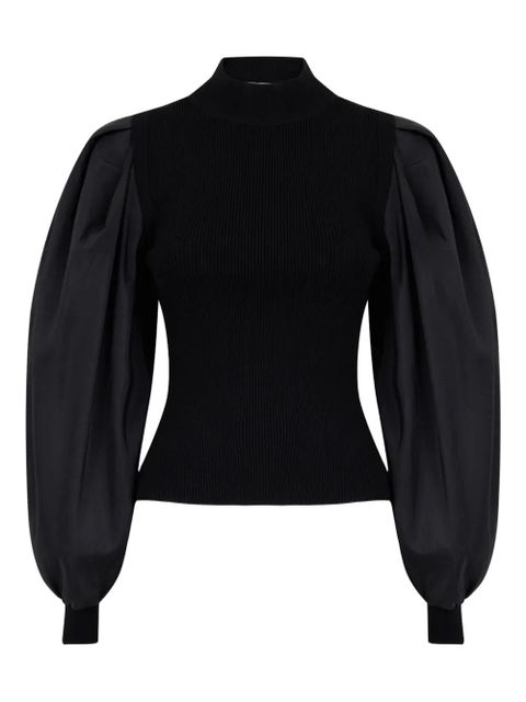 Simkhai Jackie taffeta top - Black - zdjęcie produktu nr 1