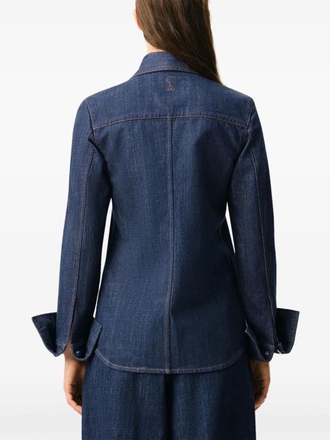 AMI Paris sharp collar shirt - Blue