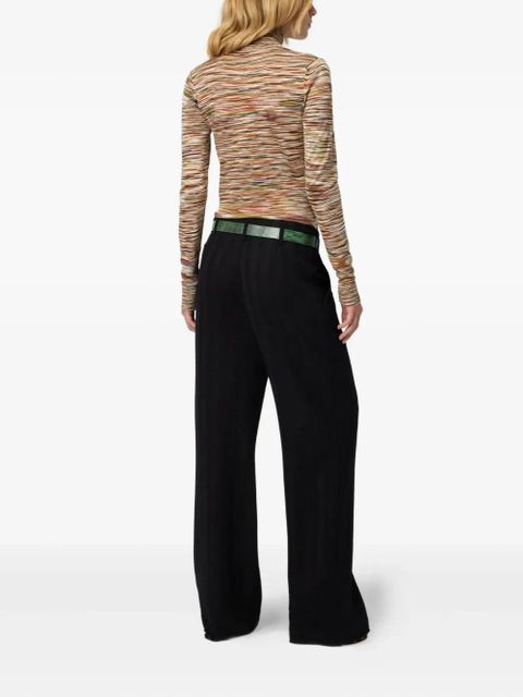Missoni stripe-pattern turtleneck sweater - Neutrals