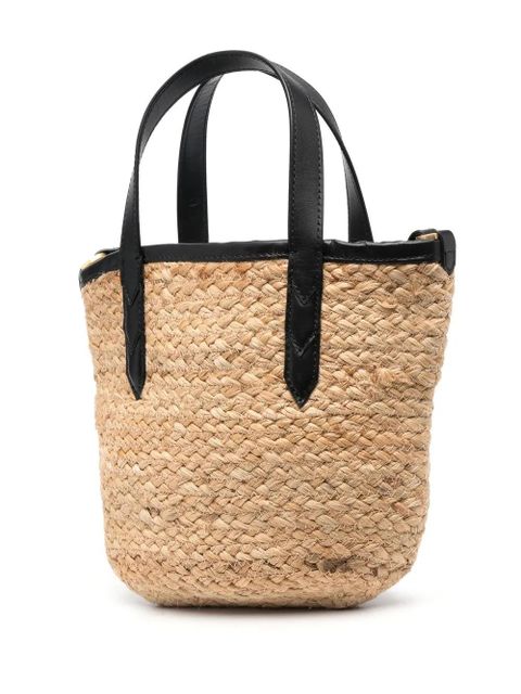 Zadig&Voltaire ZV Initiale woven tote bag - Neutrals