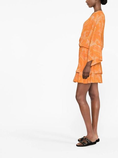 Zadig&Voltaire Hailey paisley-print dress - Orange
