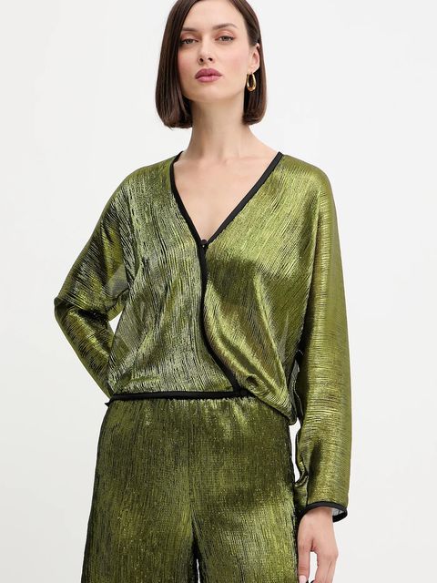 Forte Forte koszula damska kolor zielony regular 14105.my.shirt - zdjęcie produktu nr 1