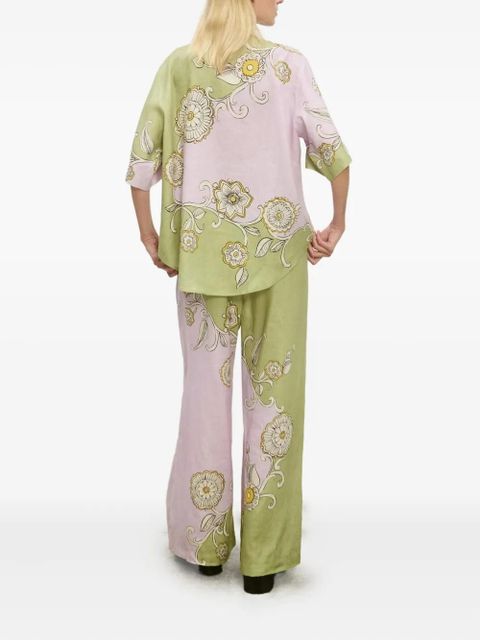 ALEMAIS floral-print shirt - Green - zdjęcie produktu nr 2