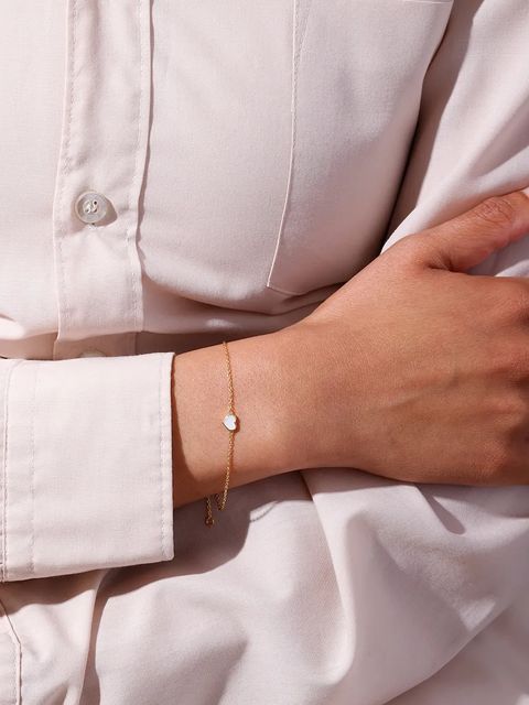 Design Letters bransoletka ze srebra pokrytego złotem - zdjęcie produktu nr 1