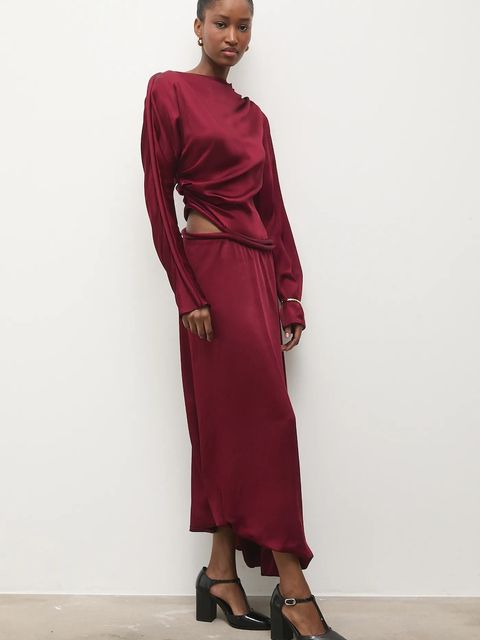 Answear.LAB czółenka skórzane kolor czarny na słupku