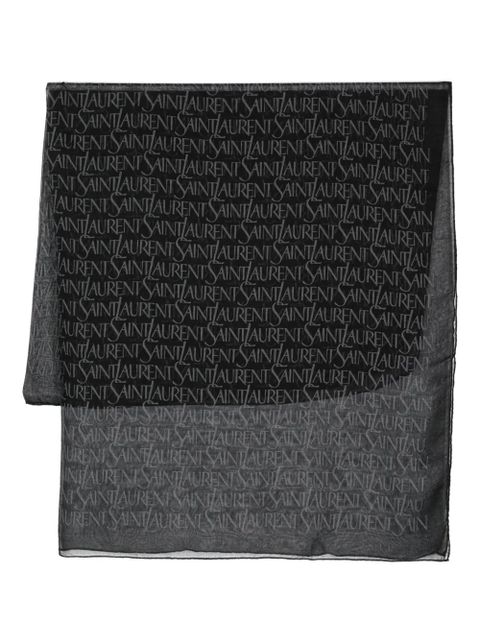Saint Laurent square-shaped scarf - Black - zdjęcie produktu nr 1