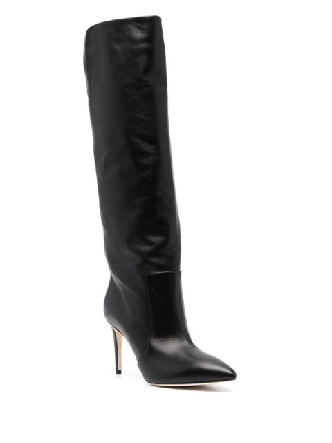 Paris Texas Stiletto 85mm leather boots - Black