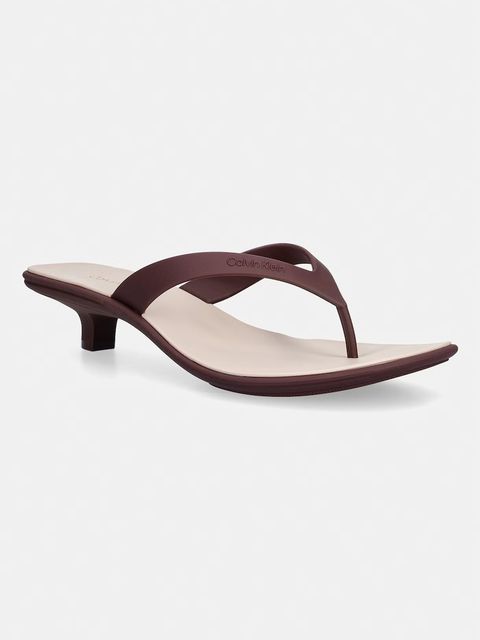 Calvin Klein japonki damskie FLIP FLOP KITTEN HEEL THONG TPU - zdjęcie produktu nr 1