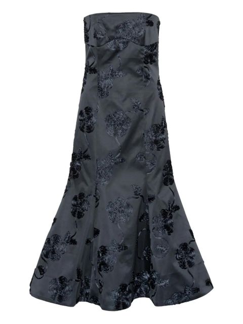 ROTATE BIRGER CHRISTENSEN 3d flower midi dress - Blue - zdjęcie produktu nr 1