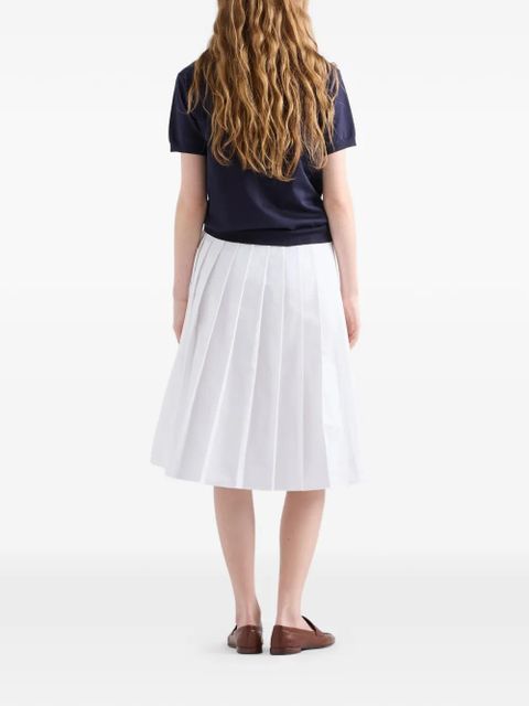 Prada silk crew-neck sweater - Blue