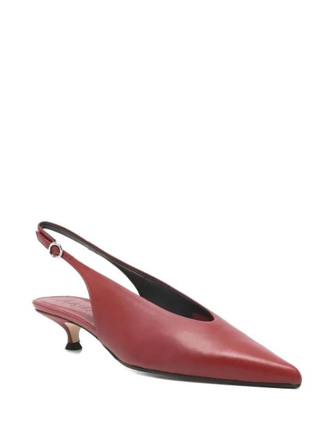 Aeyde slingback pointed pumps - Red - zdjęcie produktu nr 2