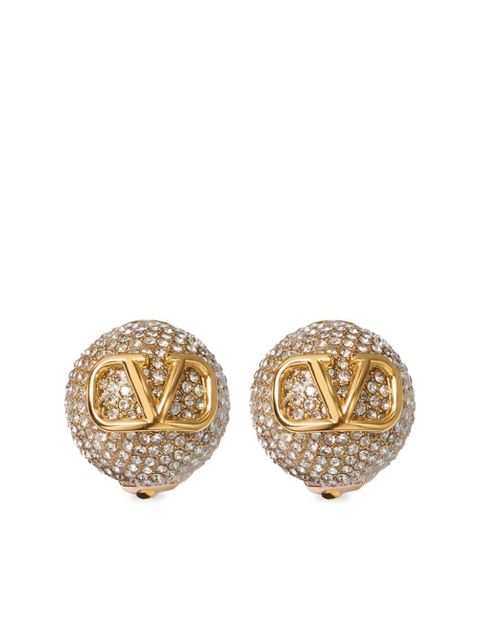 Valentino Garavani 18kt gold Vlogo Signature clip-on earrings