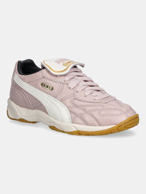 Puma sneakersy skórzane King Indoor kolor różowy 401683 - zdjęcie produktu nr 1