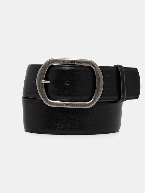 Weekend Max Mara pasek skórzany CLAVIER damski kolor czarny 2525506025600 - zdjęcie produktu nr 1