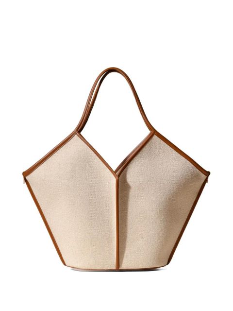 Hereu Calella leather-trim tote bag - Neutrals - zdjęcie produktu nr 1