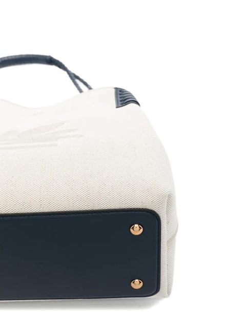 ETRO logo braided shoulder bag - Neutrals