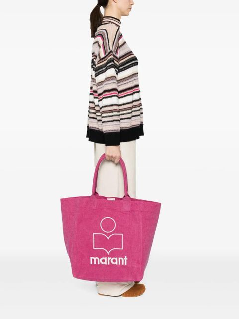 ISABEL MARANT Yenky organic cotton tote bag - Pink - zdjęcie produktu nr 2