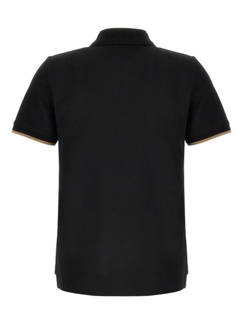 Moncler logo-patch polo top - Black - zdjęcie produktu nr 2