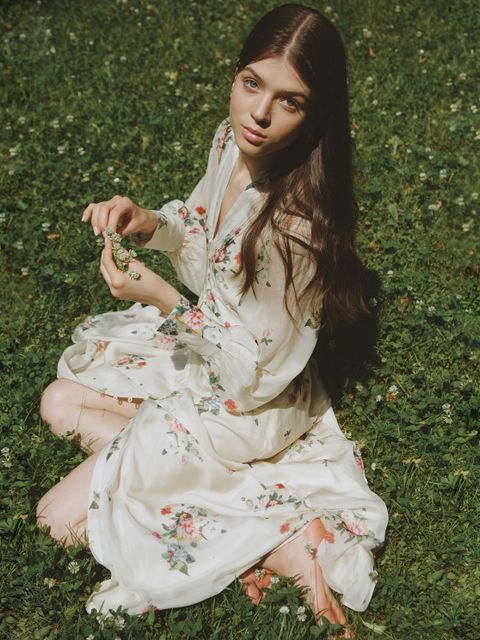 JENESEQUA - Jedwabna sukienka Annecy