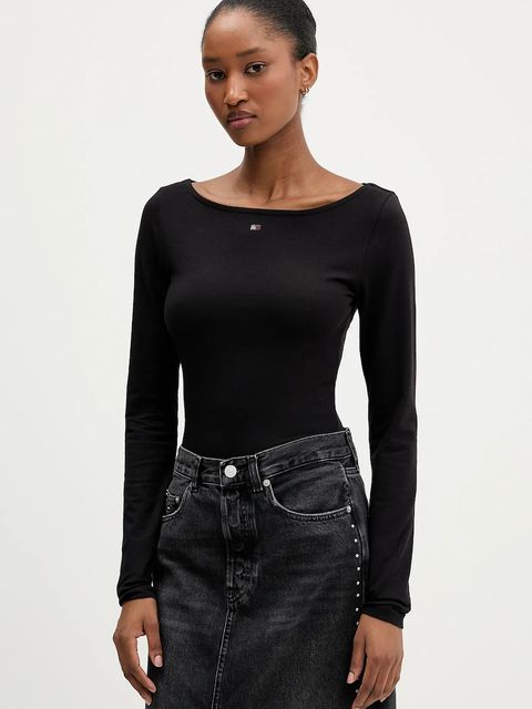 Tommy Jeans longsleeve kolor czarny DW0DW21548 - zdjęcie produktu nr 1