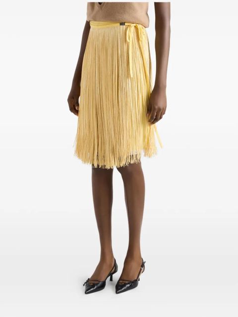 Prada skirt with sequin fringe - Yellow