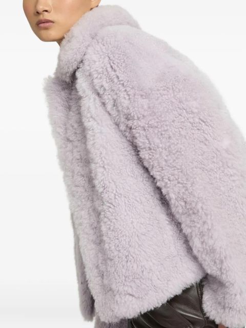 Yves Salomon shearling jacket - Purple - zdjęcie produktu nr 2