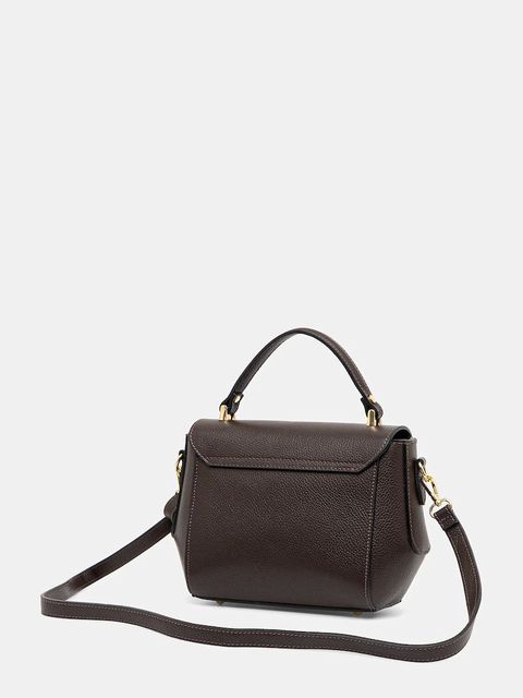 Answear.LAB torebka skórzana kolor brązowy