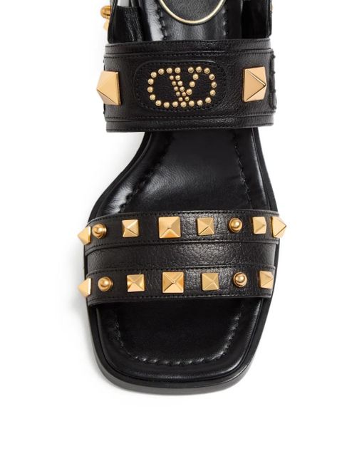 Valentino Garavani Plaster Caster leather sandals - Black