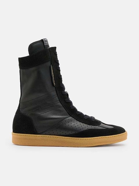 AllSaints botki skórzane Louise High Top - zdjęcie produktu nr 1