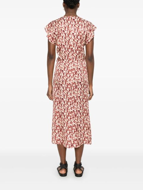 ISABEL MARANT Lyndsay midi dress - Neutrals