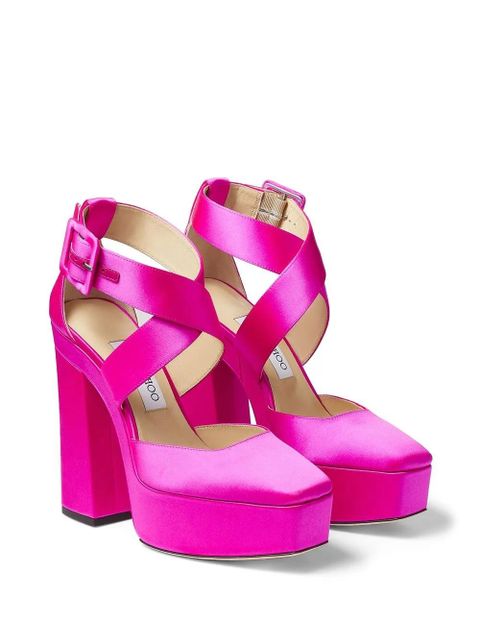 Jimmy Choo Gian 140mm platform pumps - Pink - zdjęcie produktu nr 2