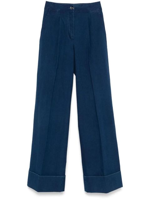 Valentino Garavani pleated trousers - Blue - zdjęcie produktu nr 1