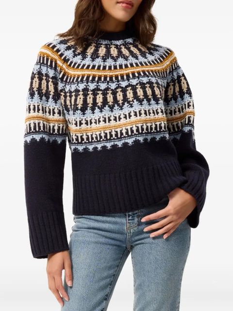 Marie Oliver Dion patterned sweater - Blue - zdjęcie produktu nr 2