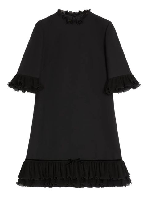 Valentino Garavani ruffled mini dress - Black - zdjęcie produktu nr 1