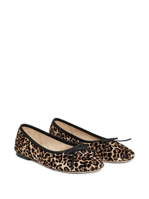 ANINE BING Jamie leopard-patterm flats - Brown - zdjęcie produktu nr 2