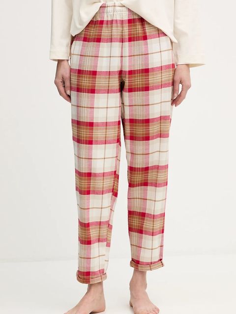 United Colors of Benetton spodnie piżamowe bawełniane damska kolor beżowy bawełniana 40EP3F00I - zdjęcie produktu nr 1