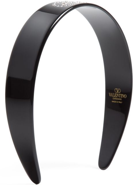 Valentino Garavani VLogo Signature headband - Black - zdjęcie produktu nr 1