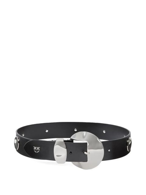 PINKO metallic-buckle studded belt - Black - zdjęcie produktu nr 1