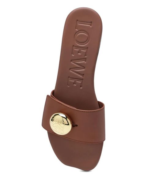 LOEWE open-toe slides - Brown