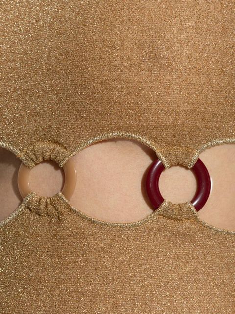 Oséree Cutout ring minidress - Gold