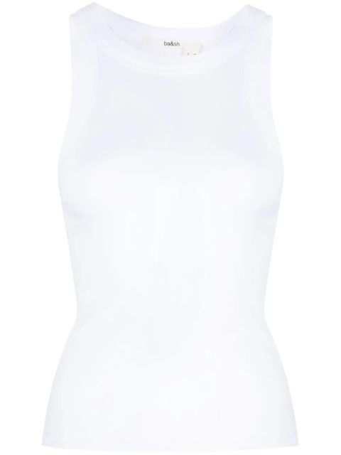 Ba&Sh fine-ribbed cotton tank top - White - zdjęcie produktu nr 1