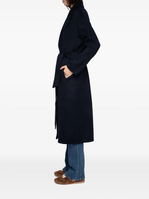 Zadig&Voltaire Meli belted coat - Blue