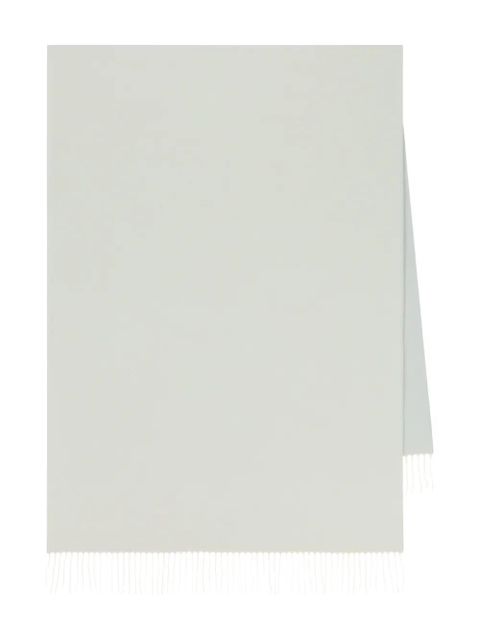 Loro Piana fringed-trim scarf - Green - zdjęcie produktu nr 1