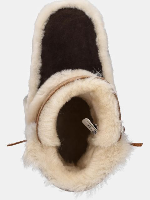 Moon Boot śniegowce zamszowe MB EVX PATCH kolor brązowy 80D1470060 MM05