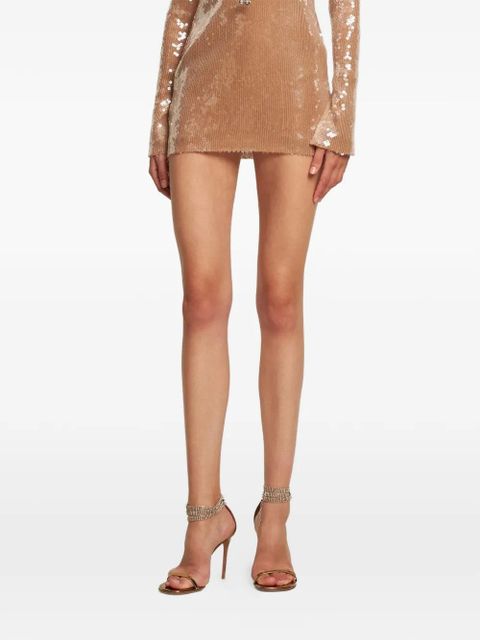 Amina Muaddi crystal-embellishment sandals - Gold