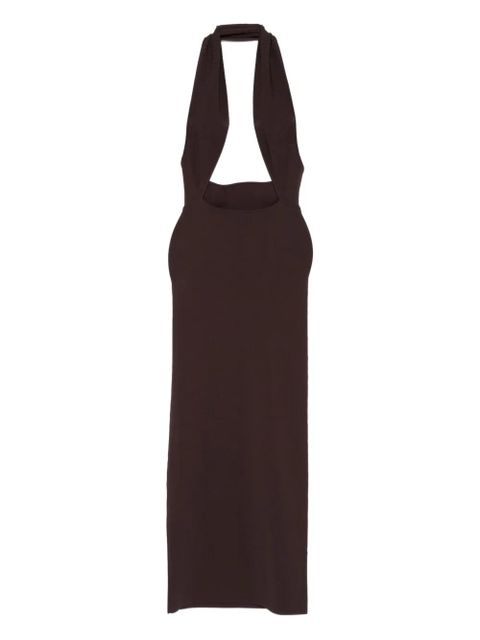 Christopher Esber Slope halter-neck maxi dress - Brown - zdjęcie produktu nr 1